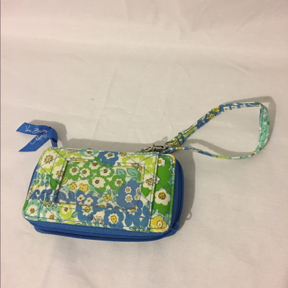 Wristlet with ID Window and Strap Vera Bradley EUC